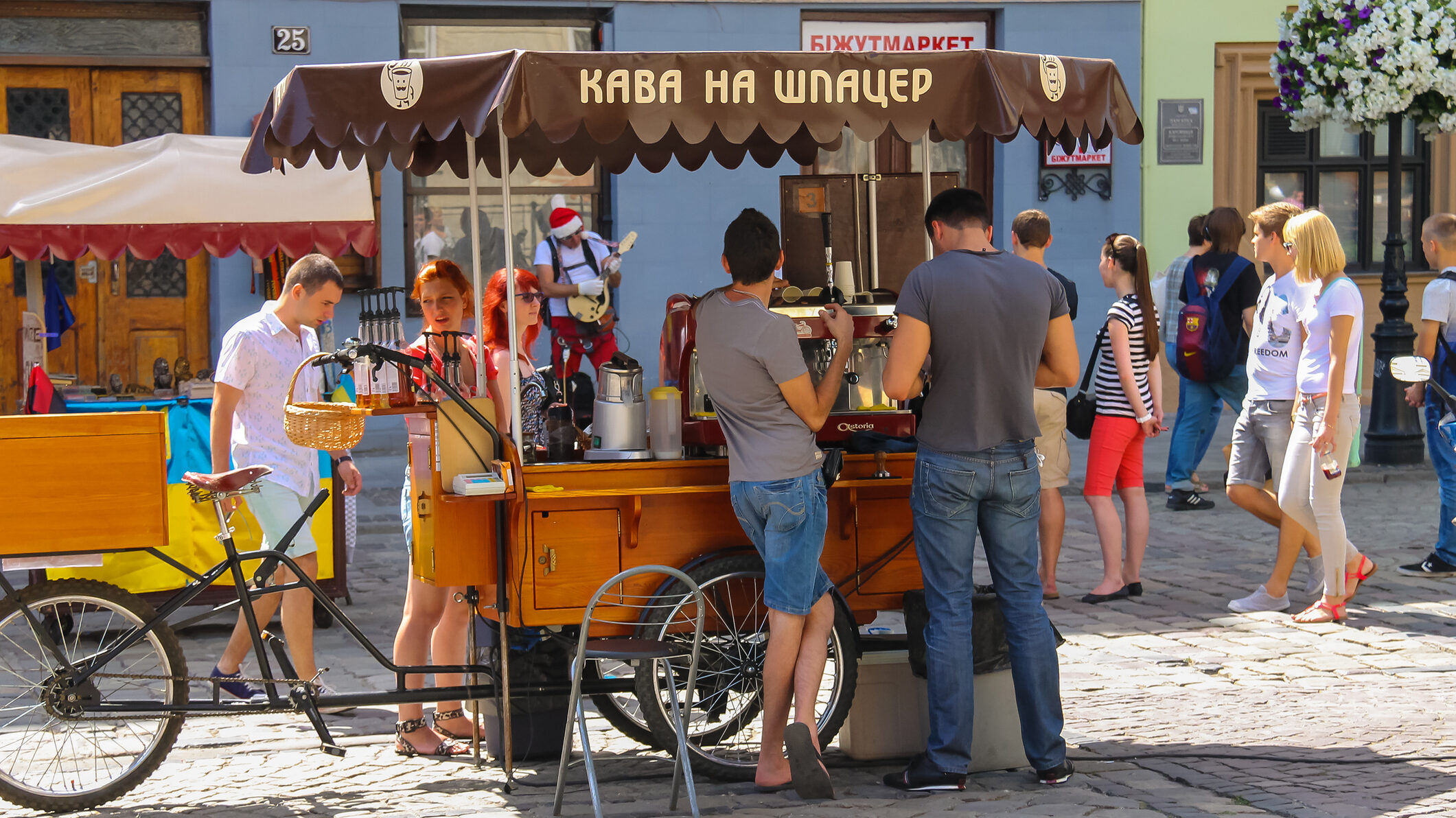 coffee kiosk in Lviv